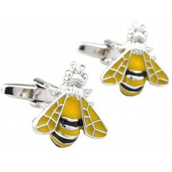 bouton de manchette abeille