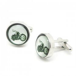 bouton de manchette moto vintage