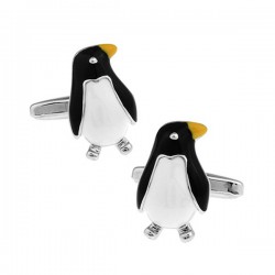 bouton manchette pingouin