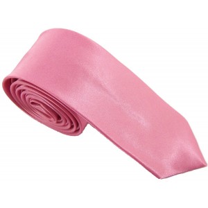 cravate en microfibre rose