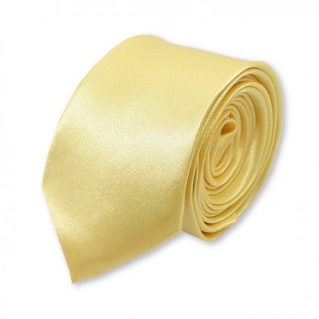 cravate slim jaune