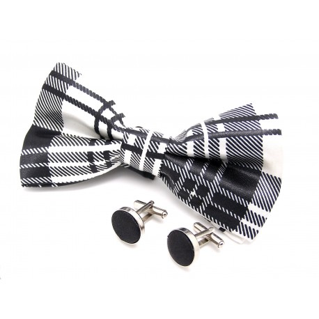 noeud papillon et bouton manchette