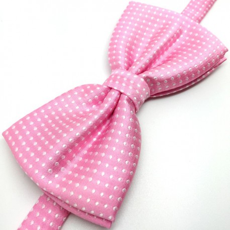 noeud papillon pink à pois