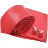 Cravate slim rouge-passion et accessoires