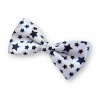 Noeud papillon blanc, motifs étoilés