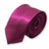 cravate fine couleur prune