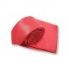 Cravate slim rouge et pochette assortie