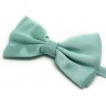 Noeud-papillon vert d'eau, finitions main