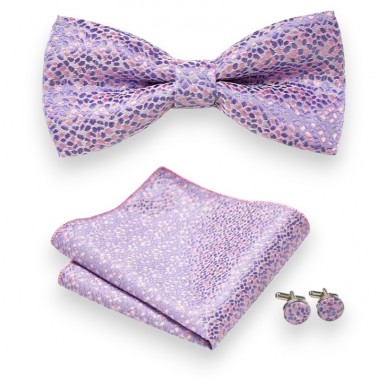 coffret noeud-papillon mauve violet, parme
