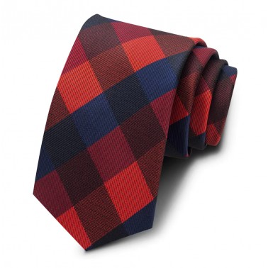cravate rouge à rayures