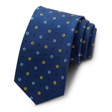 cravate bleu-mer, petits motifs