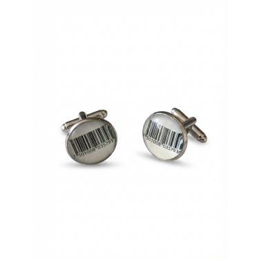 Boutons de manchette "code barre"